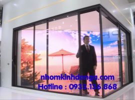 CỬA ĐI LÙA  SLIM CHUYỂN GÓC GIẢI PHÁP ĐỒNG BỘ HOPO